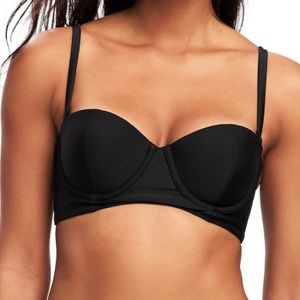 Bikini Top Old Navy Balconette Retro Black New